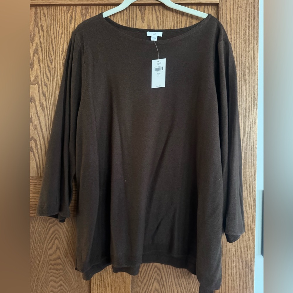 J. Jill Rich Brown Women's Blouse